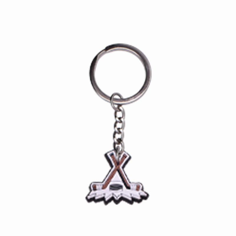 Wholesale 20pcs/pack Ice Hockey PVC Soft Cartoon Keychain