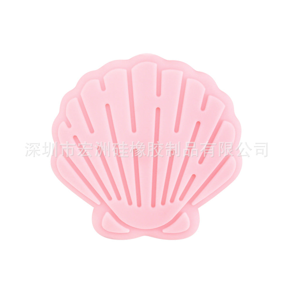 Wholesale 10pcs/ pack Shell Epoxy  Food Grade Silicone Beads DIY Loose Beads