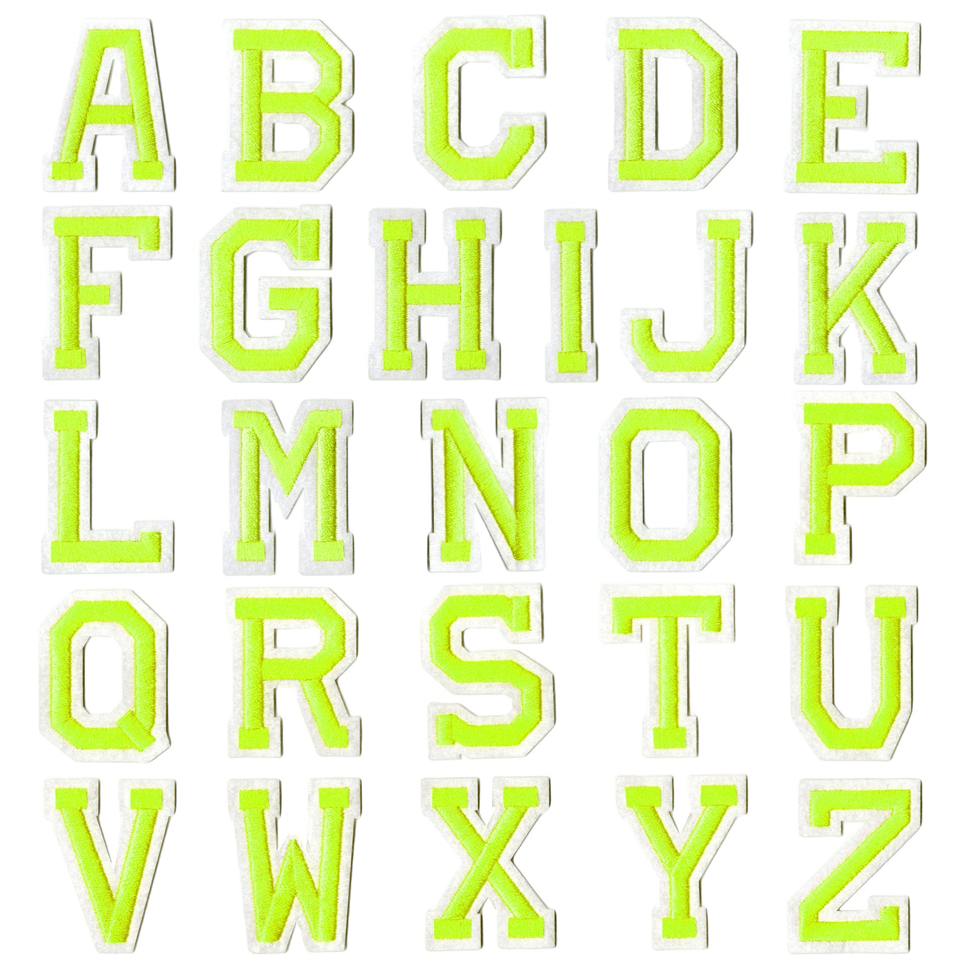 Wholesale Fabric Embroidered Alphabet Patches 26 Gold Letters Set For DIY Clothing Towel Decorative Gift