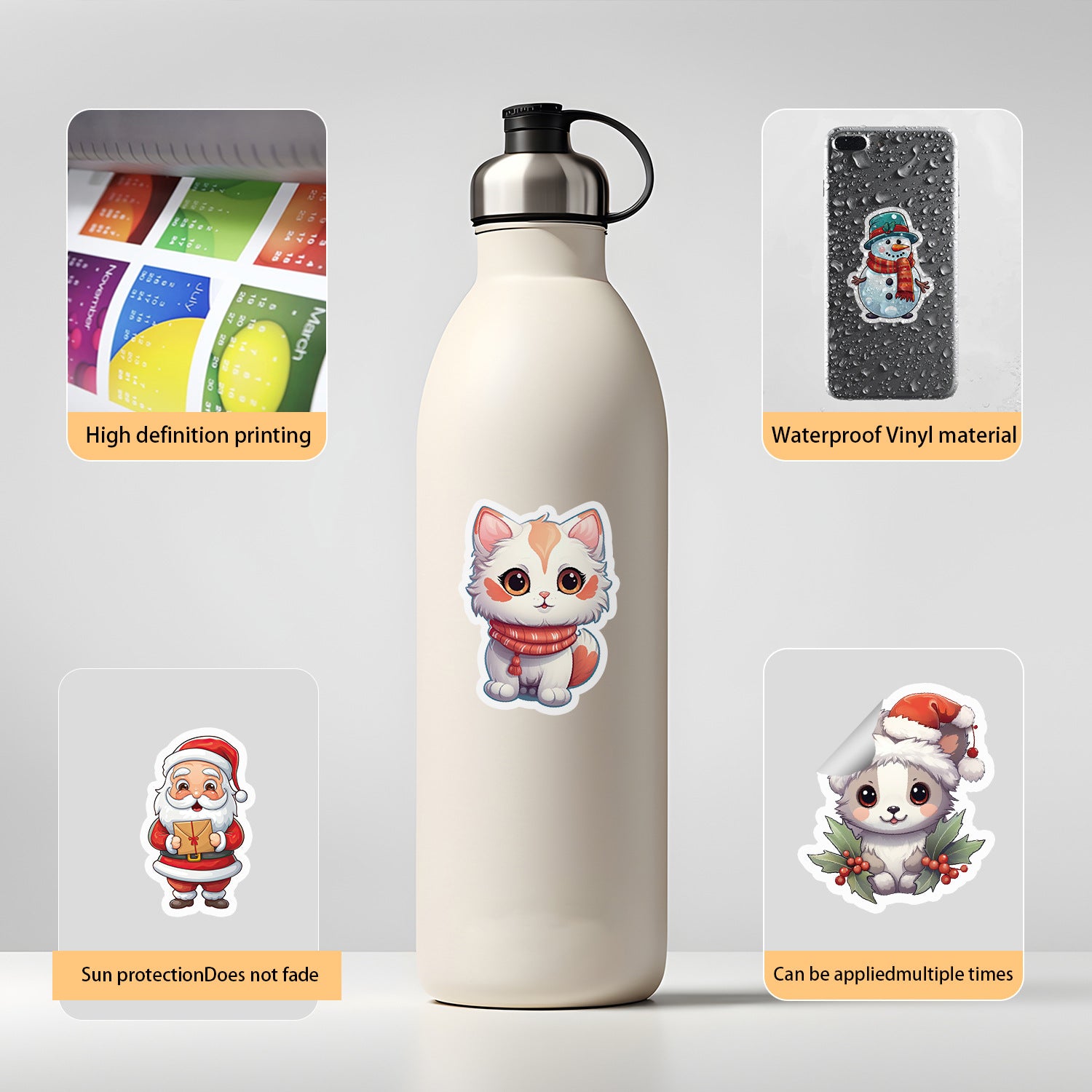 Wholesale 50pcs Christmas Graffiti Stickers