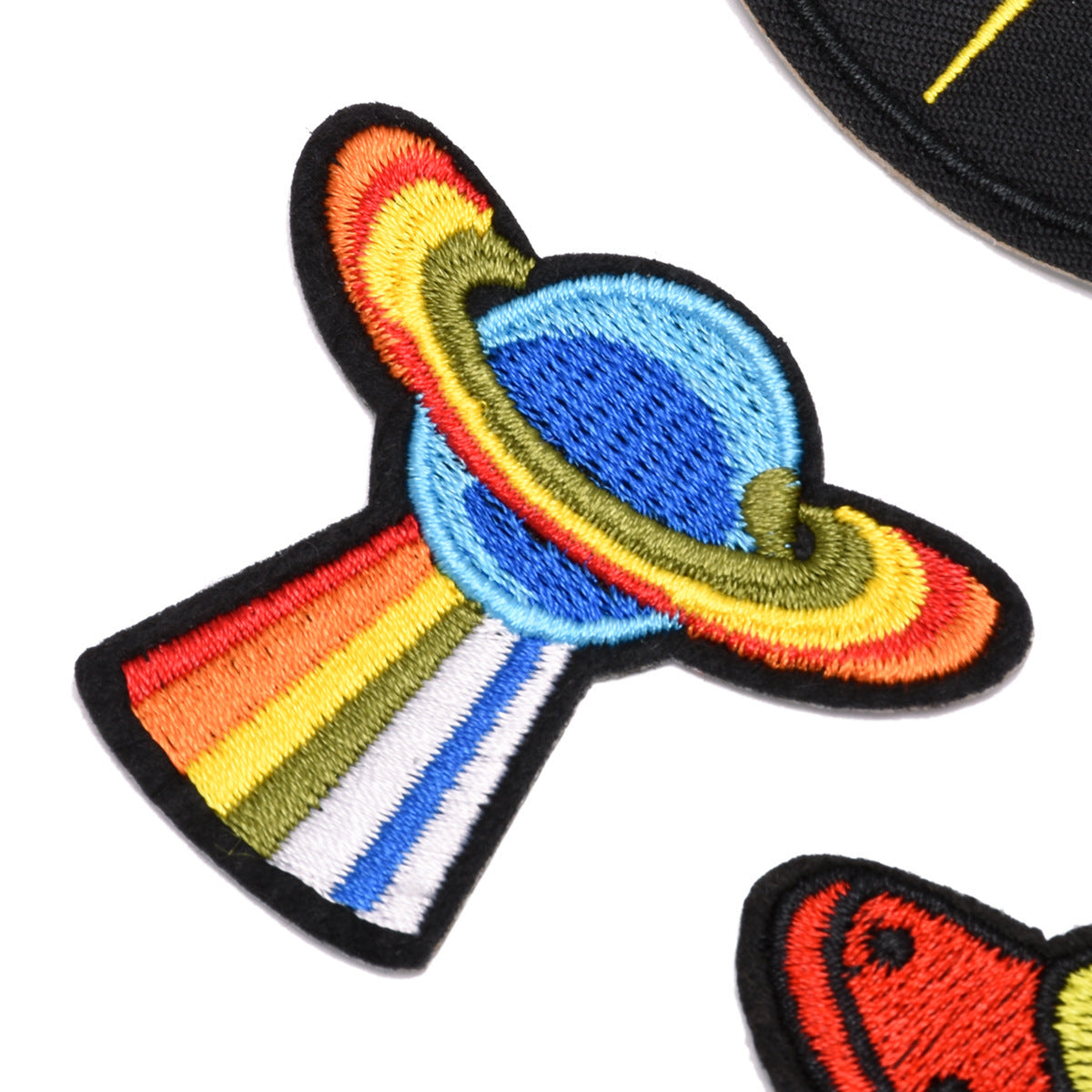 Wholesale Space Astronaut Rocket Embroidered Appliques 13Pcs Adhesive Cloth Patches For Clothing Decoration