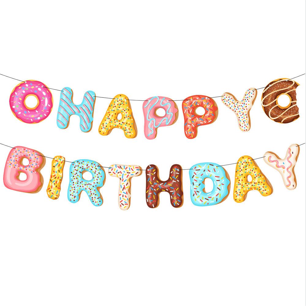 Wholesale Dinosaur Theme Party Birthday Flag Decoration