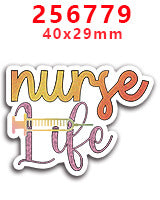 Wholesale Random 30pcs Colored Nurse's Day Series  Acrylic Flatback