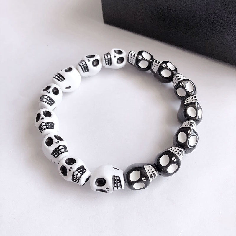 Wholesale Skull Vintage Dark Resin Bracelet