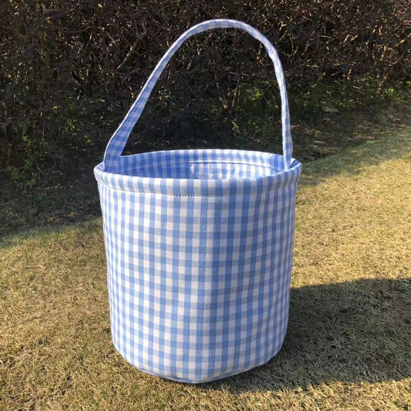 Wholesale 30PCS Easter Plaid Cotton Handbag