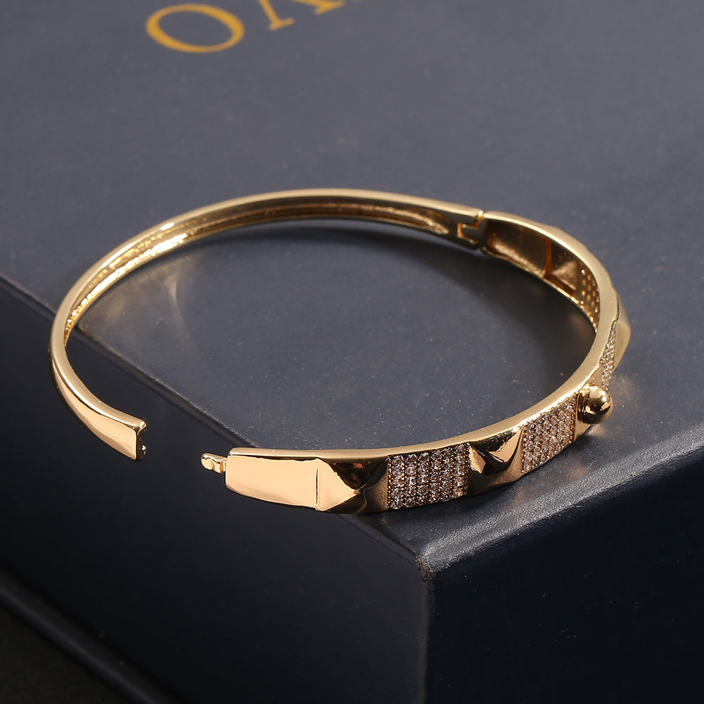 Wholesale Copper Micropaved Zirconia Bracelet