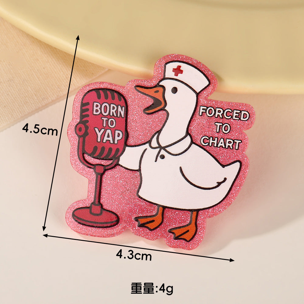 Wholesale 10pcs Cute cartoon medical Acrylic Flatback