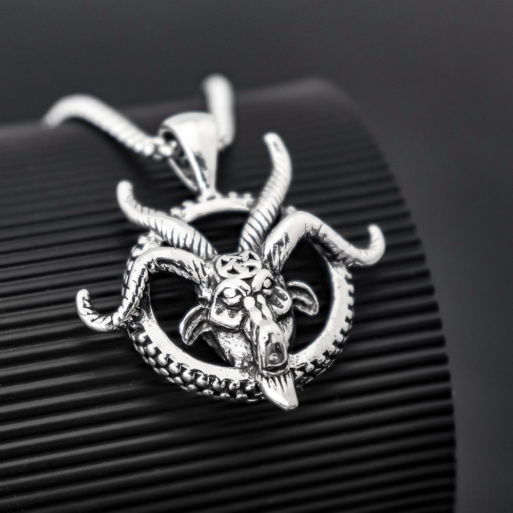 Wholesale Vintage ram horn men's necklace