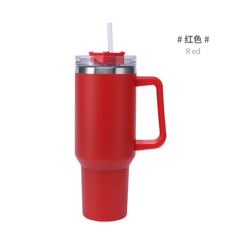 Wholesale 304 stainless steel 40oz ice cup double layer vacuum spray car cup creative outdoor handle cup