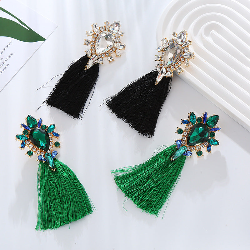 Wholesale Boho Style Long Tassel Earrings
