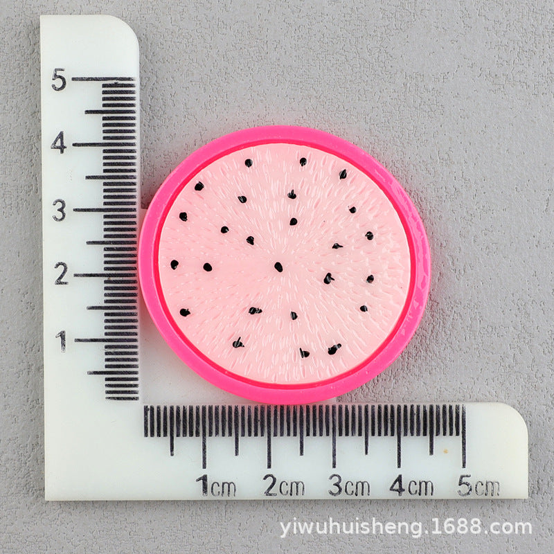 Wholesale 50pcs DIY Watermelon Strawberry Pineapple Fruit Homemade Cream Glue Resin Hole Shoe Patch FlatBack