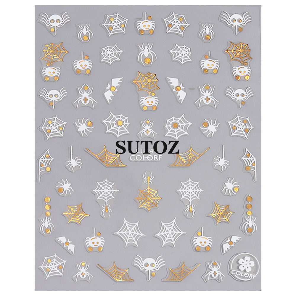 Wholesale 3pcs/pack cartoon platinum nail art stickers