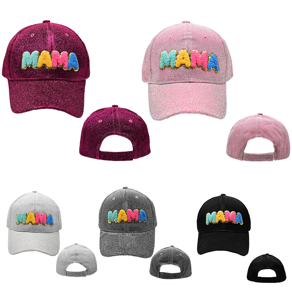 Wholesale Cotton Colorful MAMA Label Baseball Cap