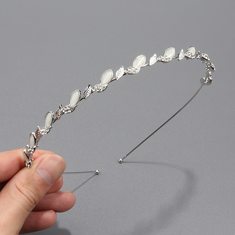 Wholesale Korean style high-end niche leaf flower headband