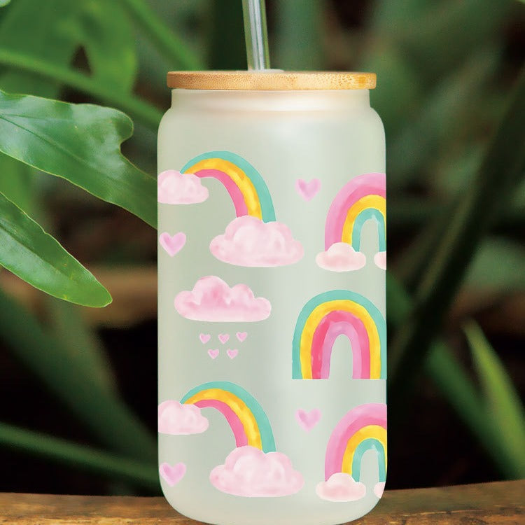 Wholesale UV Transfer Paste Glass Crystal Label Crystal Paste 16OZ UV DTF WRAPS 23cmX11cm