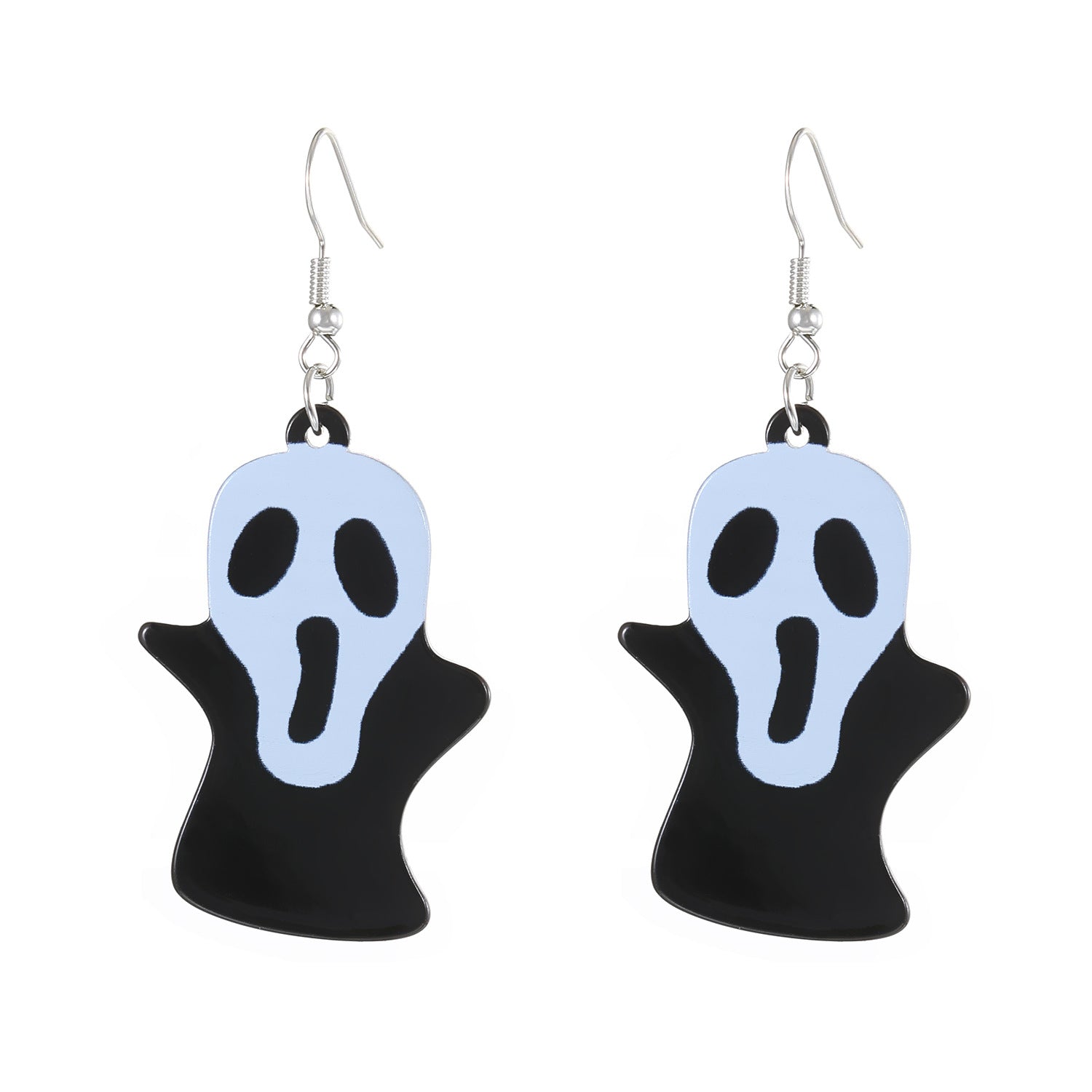 Wholesale Acrylic Gothic Dark Pumpkin Bat Skull Earrings