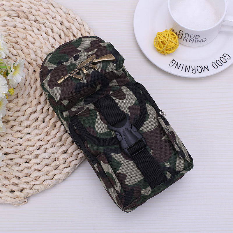 Wholesale Oxford Cloth Camouflage Zipper Pen Bags