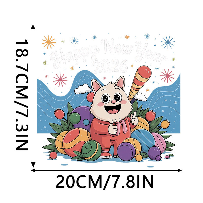 Wholesale 10pcs 2026 Colorful Digital House UV DTF Ready to Press Transfers Wraps