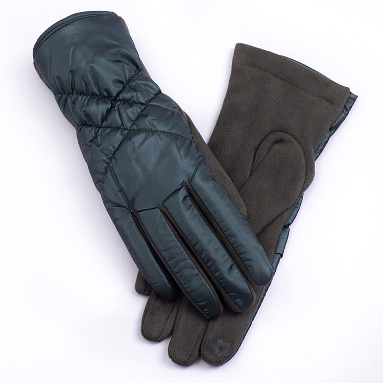 Wholesale Winter Women's Cycling Warmth and Plush Down Cotton Glove