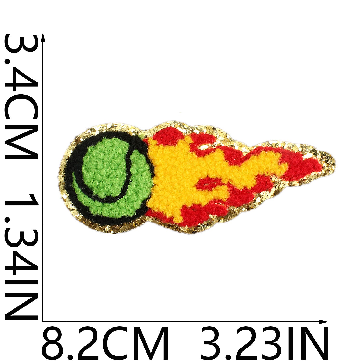 Wholesale Volleyball Towel Embroidered Patch Rugby Football Embroidered Cloth Patch Greta Baseball Chenille Embroidered Label