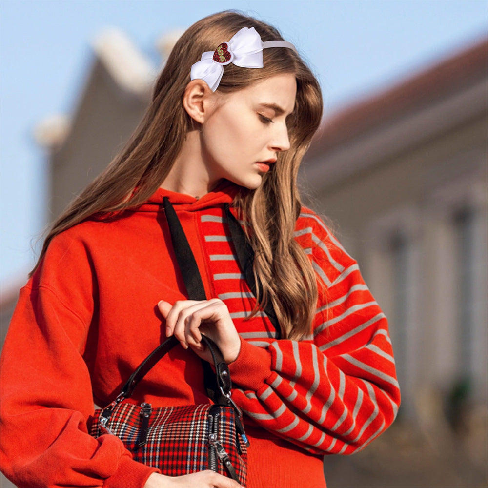 Wholesale Valentine's Day bow party headband hair accessories headdress