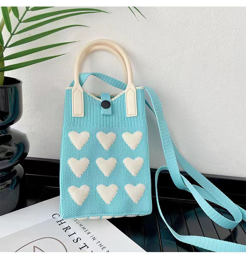 Wholesale Knitted Versatile Sweet Crossbody Handbags