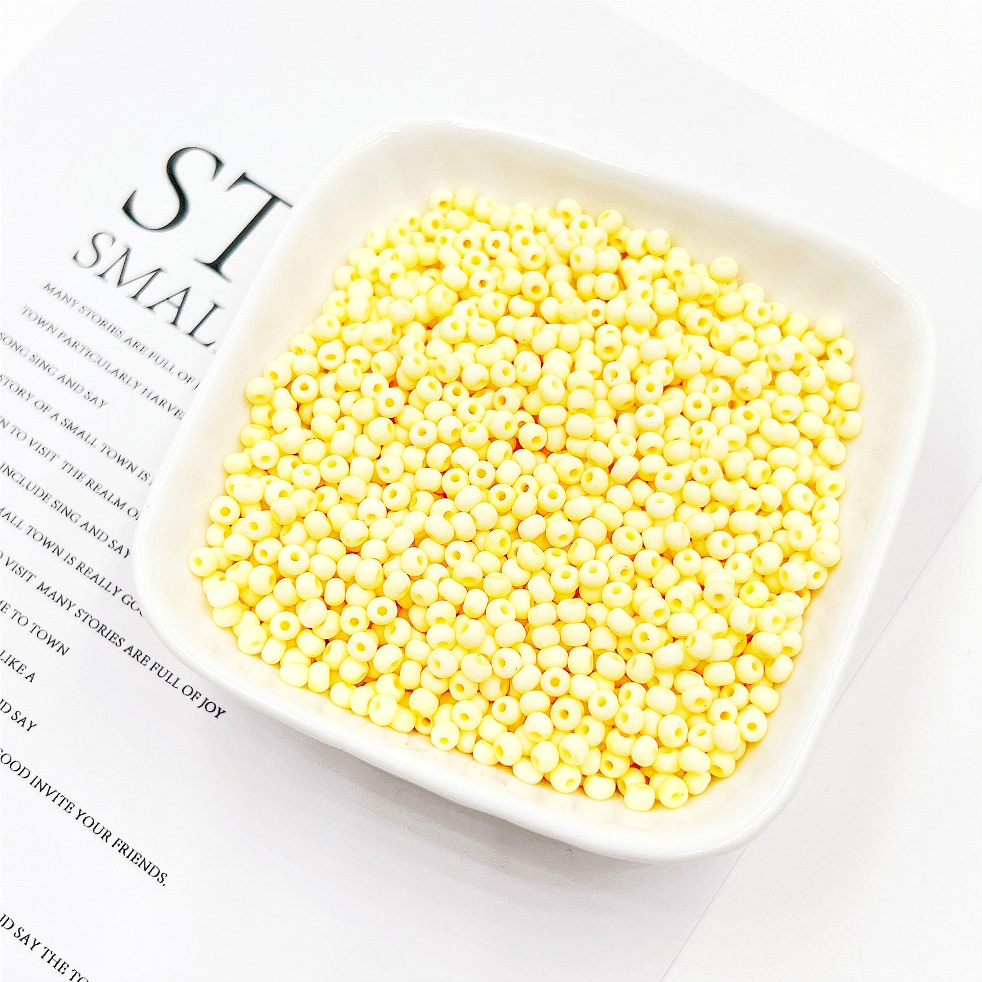 Wholesale 3mm Frosted Macaron Glass Xiaomi Beads