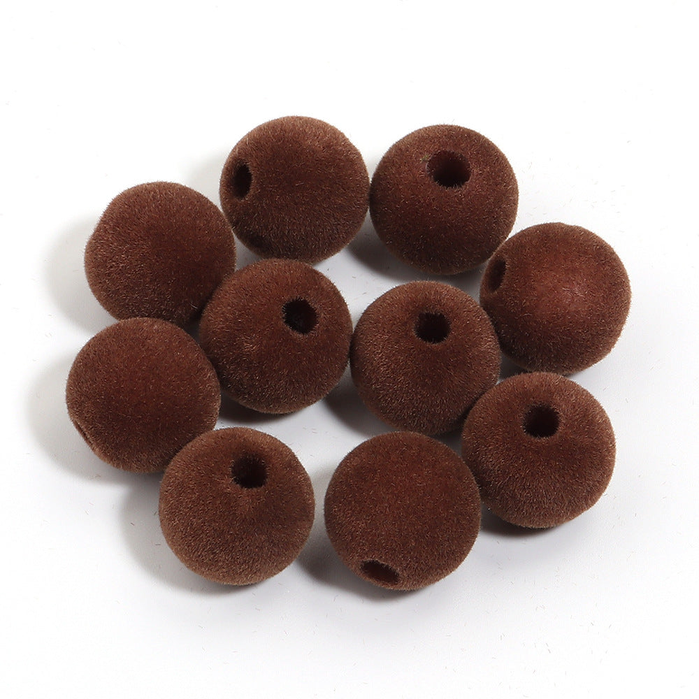 Wholesale 10pcs Acrylic  Series Peach Heart Large Hole Beads