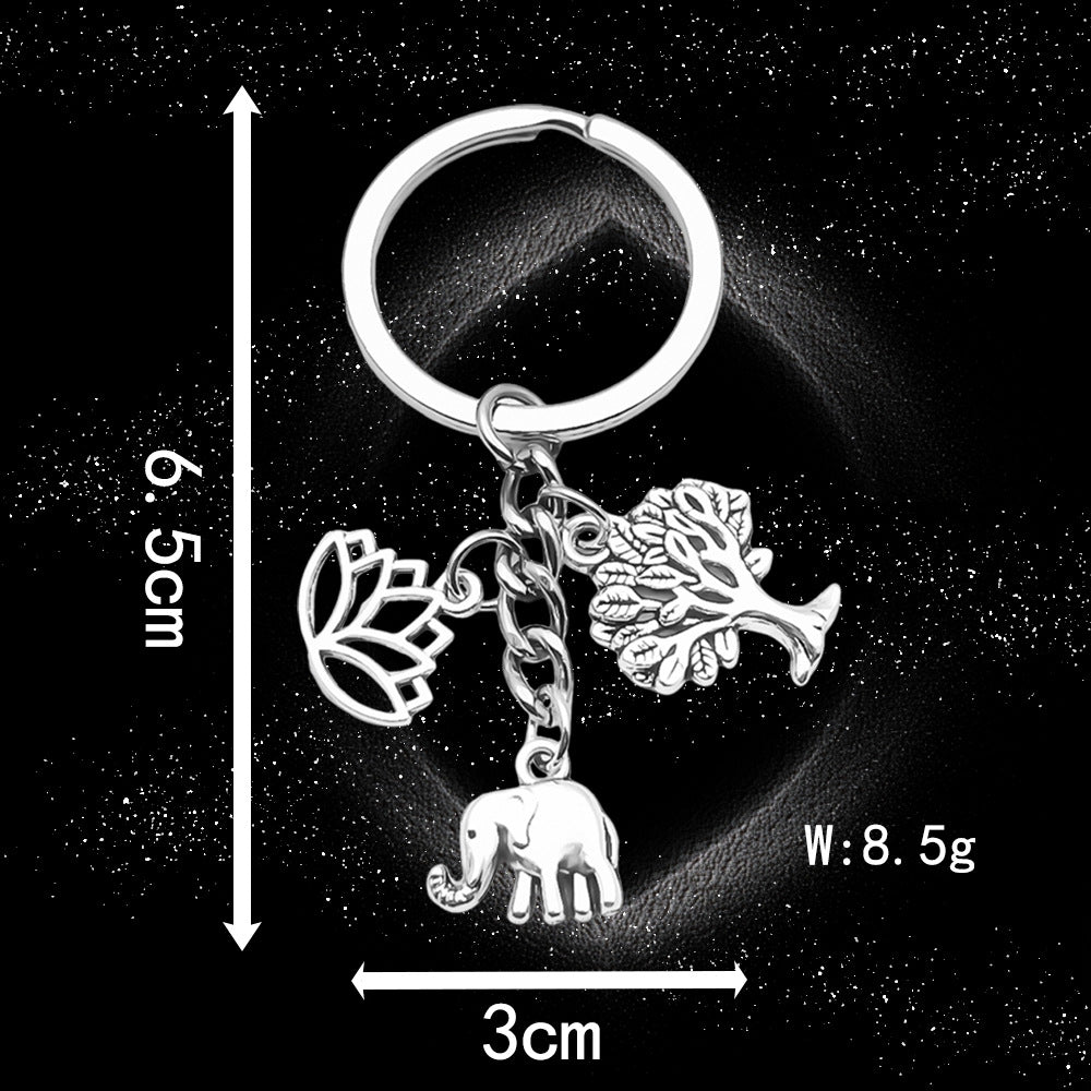 Antique silver oil drop key creative accessories