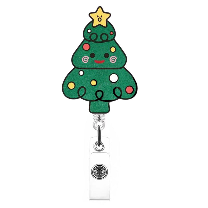 Wholesale Christmas cartoon gift Badge Reels
