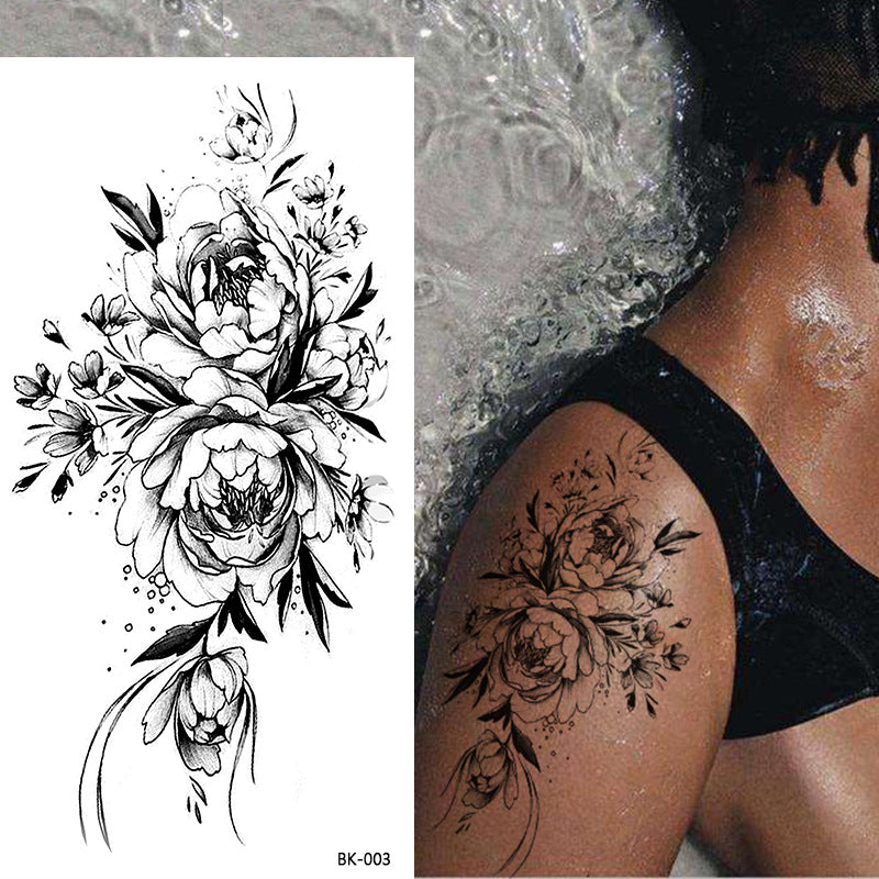 Wholesale Sketch Flower Tattoo Stickers