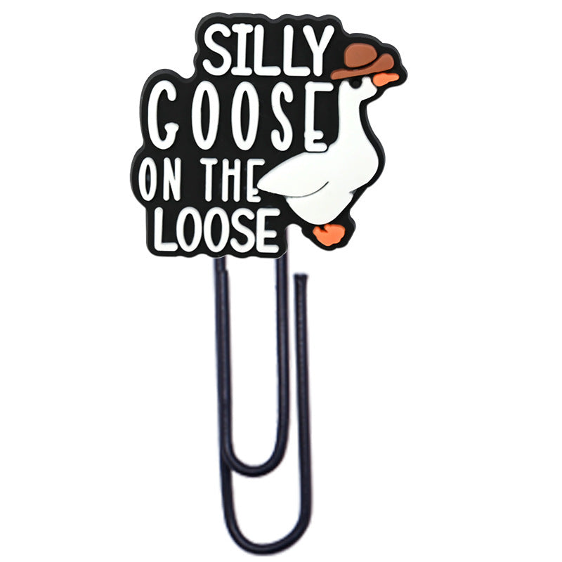 Wholesale  Random Cartoon Swan Paper Clip Bookmark
