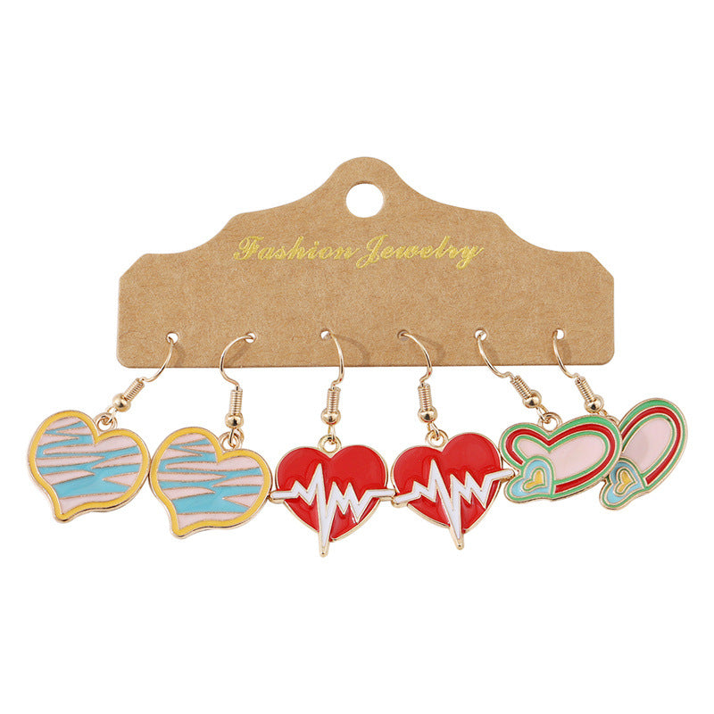 Wholesale  Easter Egg Pendant Zinc Alloy Earrings