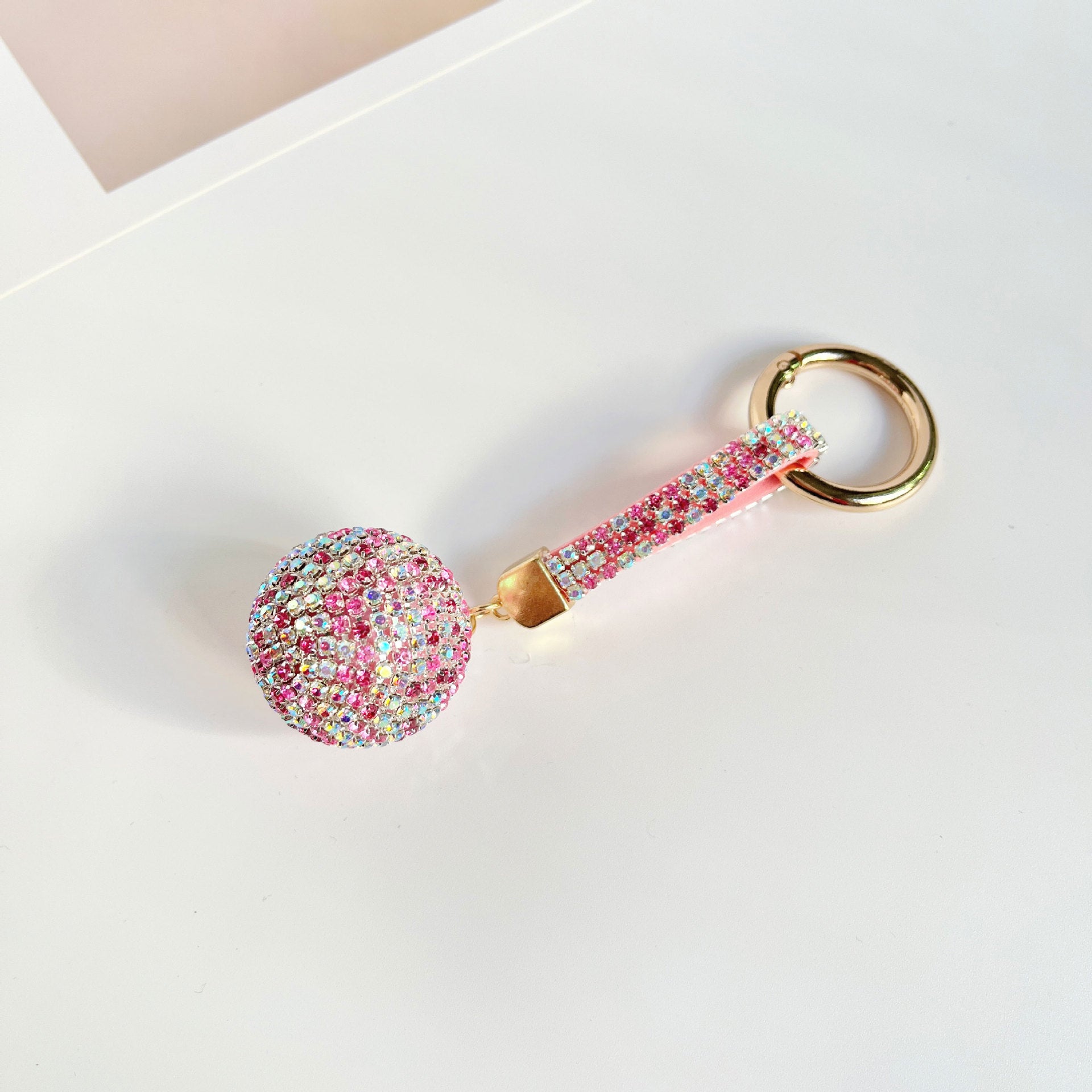 Wholesale Water Diamond Ball Keychains