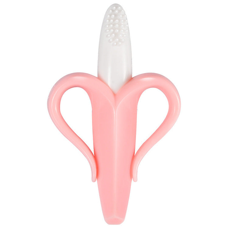 Wholesale Banana Silicone Teether Baby Toothbrush