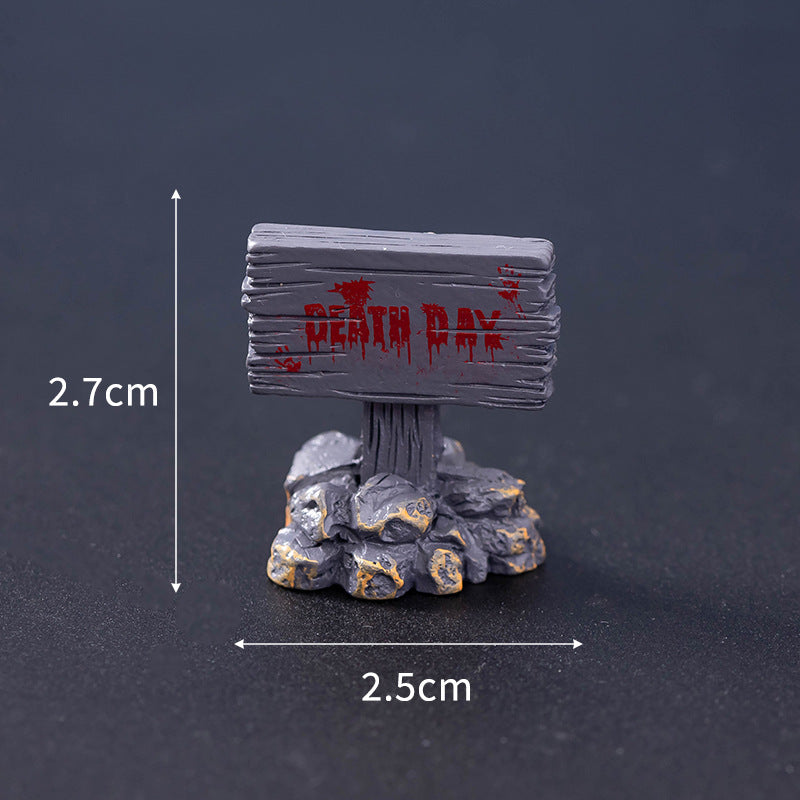 Wholesale Resin  Skull Mummy Figurine European Style Desk Ornament Everyday Use Gift Resale