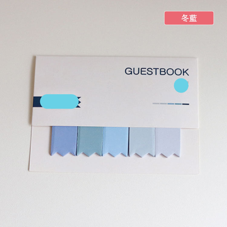 Wholesale Creative gradient message note N times sticky note note note paper simple portable student stationery
