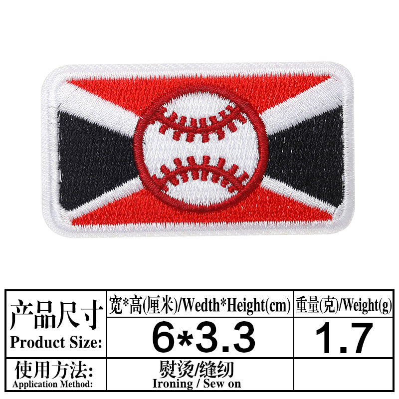 Wholesale Cartoon Baseball Football Embroidery DIY Patches