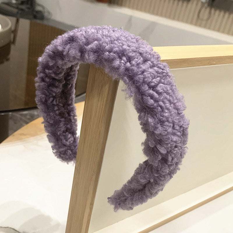 Wholesale Autumn and Winter Plush Wide Edge High Grade Wool Headband