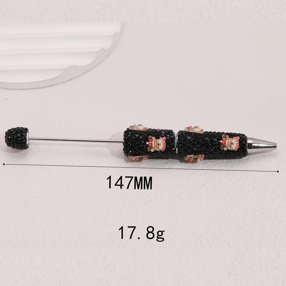 Wholesale  5pcs  Full Diamond Heavy Industry Soft y Fancy Beadable Pens