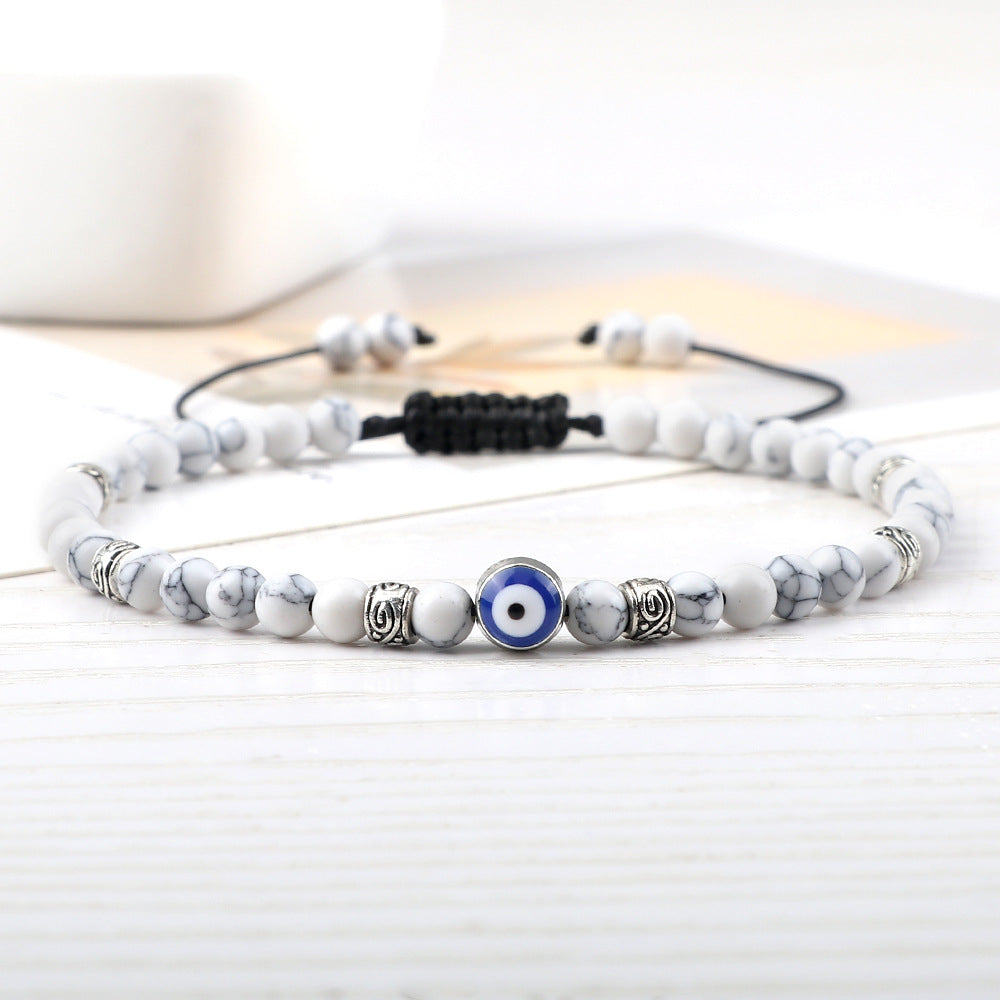 Wholesale Vintage Devil' s Eye Bead Weaving Bracelet