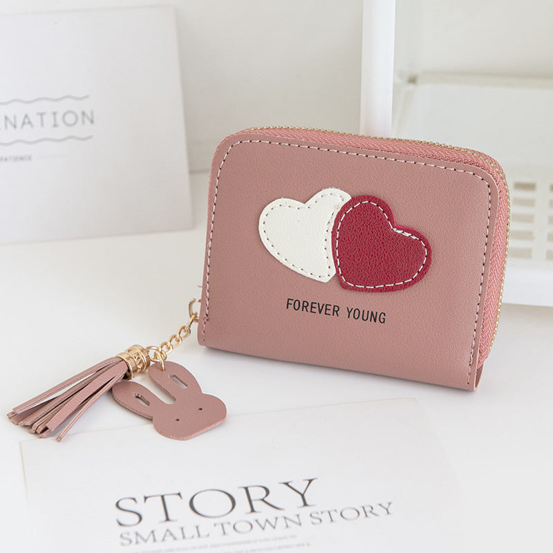 Wholesale PU Heart Shaped Coin Purse Keychain
