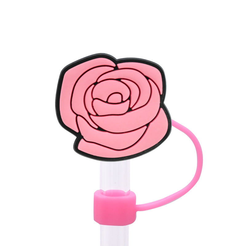 Wholesale Random 100pcs 10MM Valentine' s Day dust plug DIY cup straw accessories