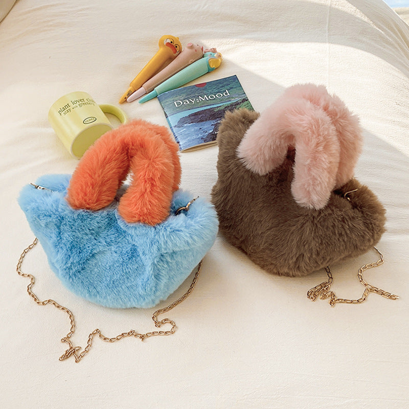 Wholesale Plush Chain Hand-held Single Shoulder Crossbody Bags