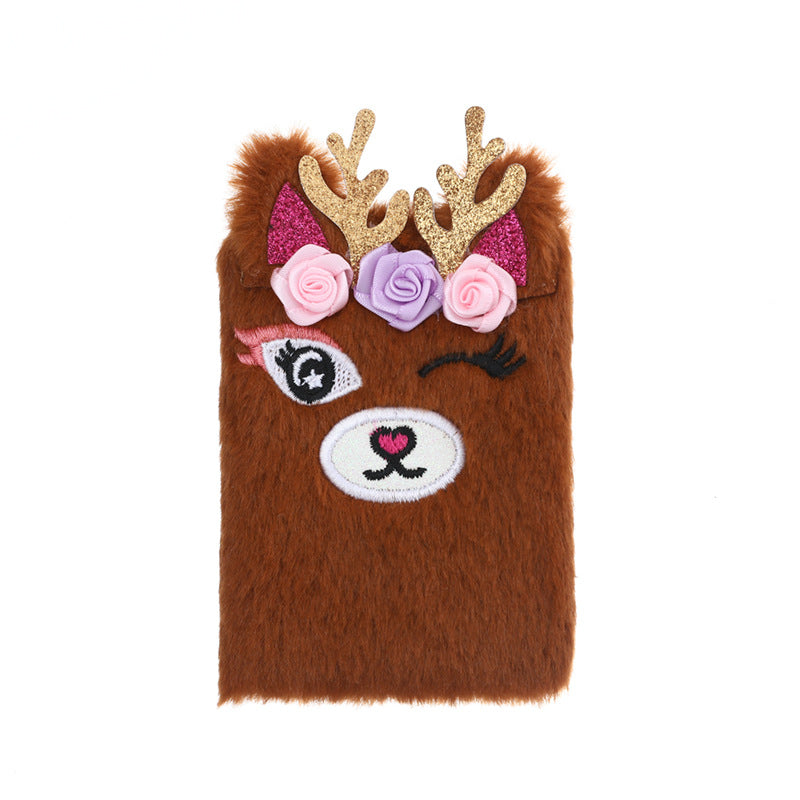 Wholesale Portable Mini Cartoon Plush Bunny Notebook