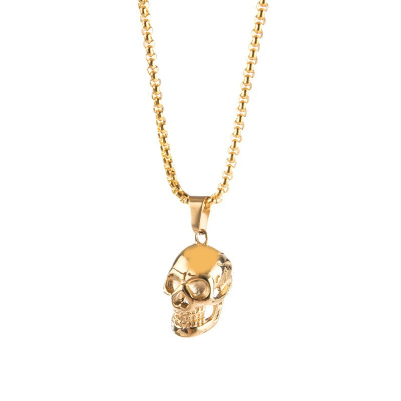 Wholesale Punk Pendant Skull Men Alloy Necklace