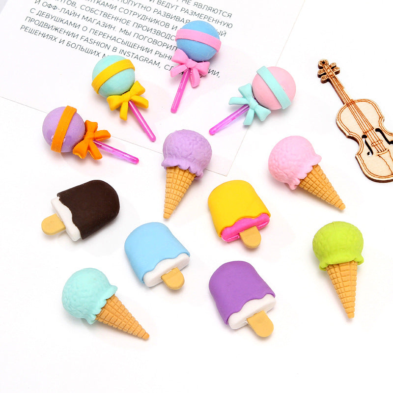 Wholesale Ice Cream Donut PVC Eraser