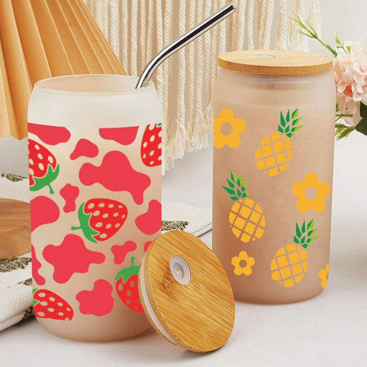 Wholesale UV Transfer Paste Glass Crystal Label Crystal Paste 16OZ UV DTF WRAPS 23cmX11cm