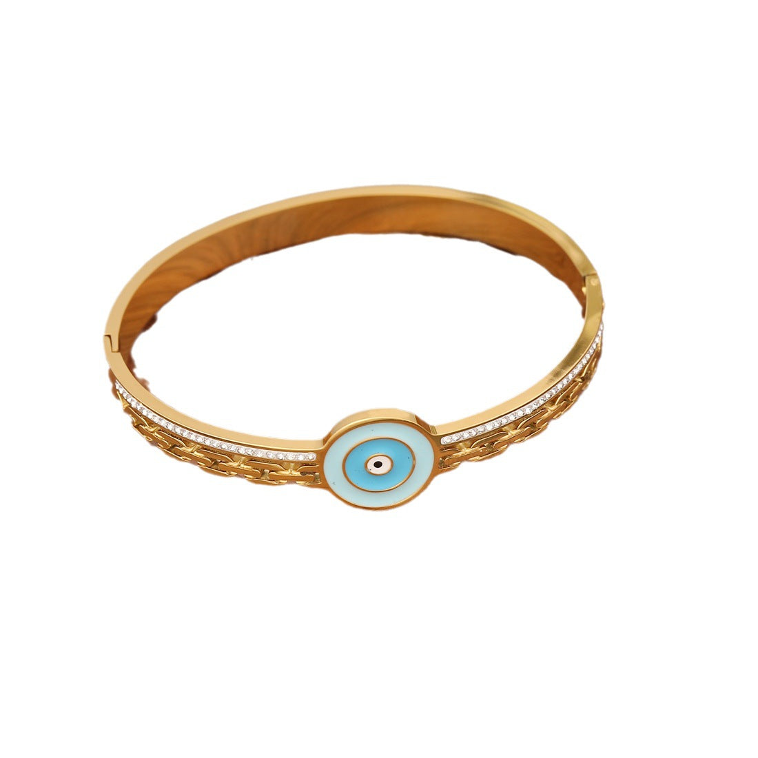 Wholesale Eyes Full of Diamond Stars Fashion Love Stainless Steel Bracelet