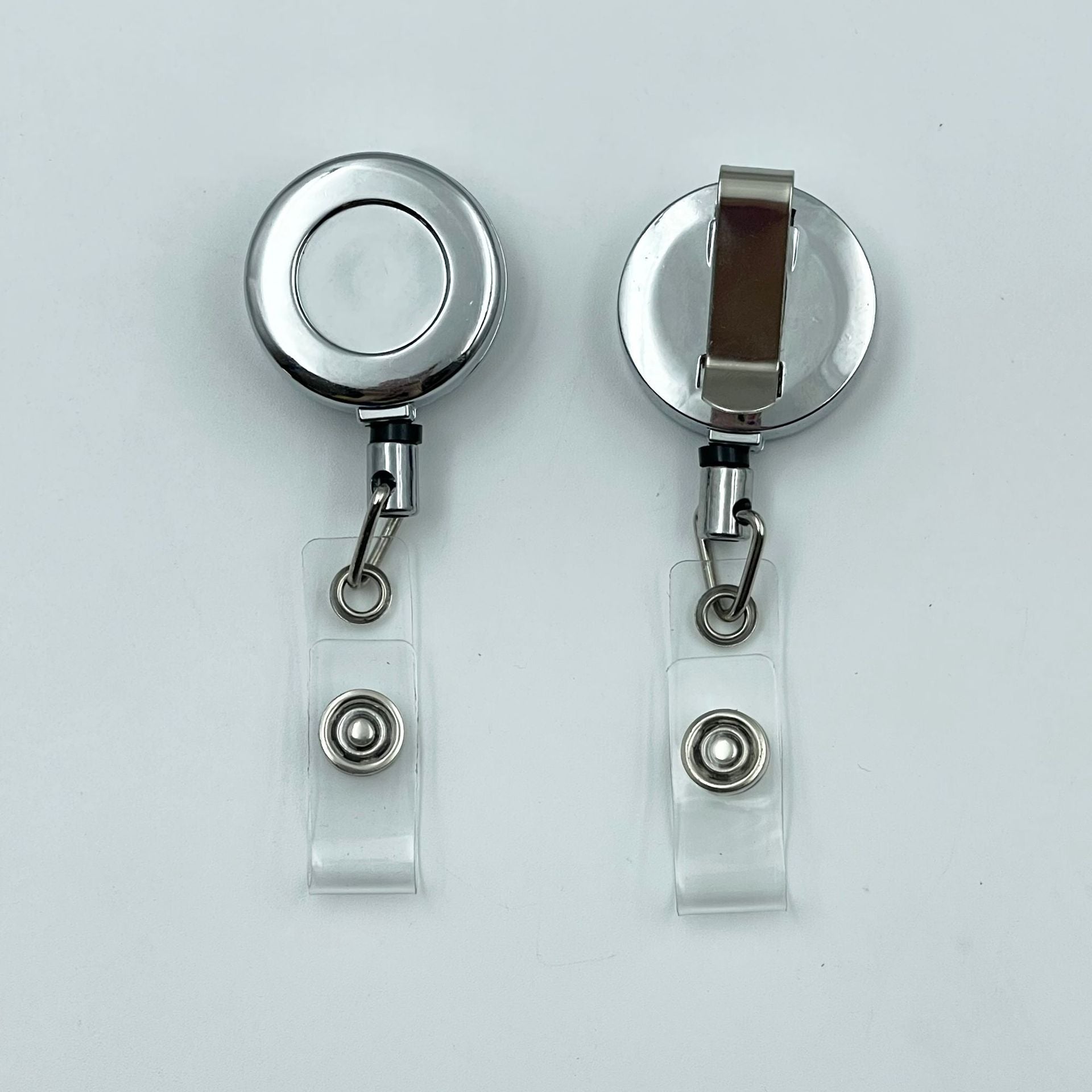 Wholesale 5pcs/pack 28mm 32mm metal keychain retractable easy pull zinc alloy certificate